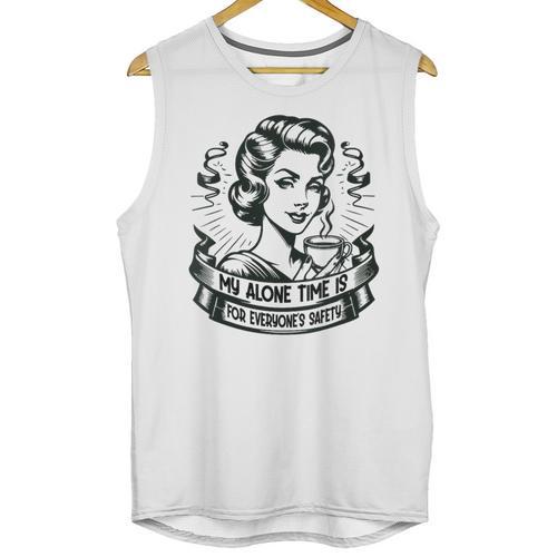 My Alone Time Is For Everyone's Safety Introvert Safety Unisex Tank Top - Raresse
