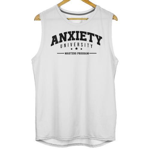 Anxiety University Anxious Antisocial Introvert Unisex Tank Top - Raresse