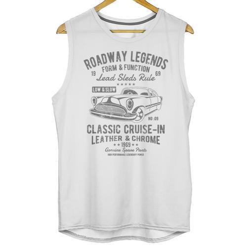 Automotive Nostalgia Classic Car Cruise-In Distressed Premium Tri-Blend Unisex Tank Top - Figerry