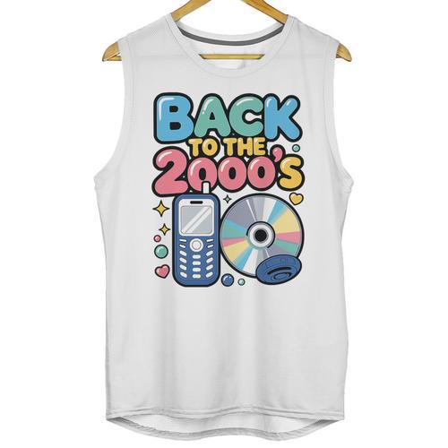 Back To The 2000s Retro Nostalgia Premium Tri-Blend Unisex Tank Top - Figerry