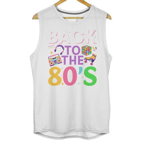 Back To The 80's Mixtape Era Nostalgia Retro 1980 80's Style Unisex Tank Top - Figerry