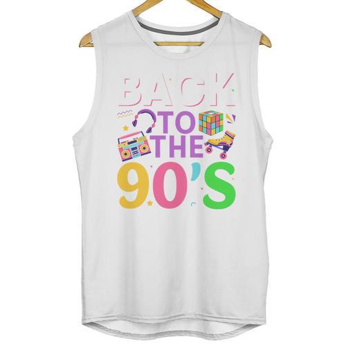 Back To The 90's Mixtape Era Nostalgia Retro 1990 90's Style Premium Tri-Blend Unisex Tank Top - Figerry