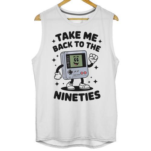 Take Me Back To The Nineties 90's Retro Gamer Nostalgia Unisex Tank Top - Figerry