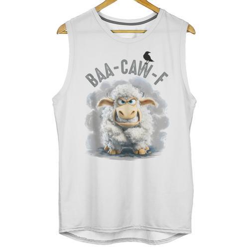 Back Off – Sheep Baa Crow Caw Pun For Introverts Unisex Tank Top - Raresse