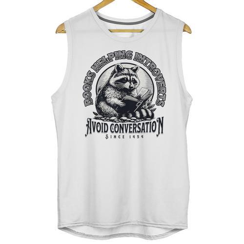 Books Helping Introvert Avoid Conversation Since 1454 Unisex Tank Top - Raresse