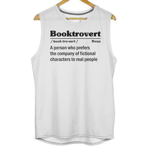Booktrovert Definition Bookish Introvert Book Lover Unisex Tank Top - Raresse