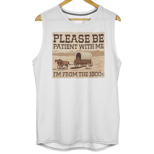 Boomer Millennial Please Be Patient I'm From The 1900s Premium Unisex Tank Top - Figerry