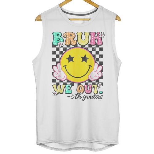 Bruh We Out 5th Graders Fifth Grade Graduation Class 2025 Unisex Tank Top - Best Gift Smart