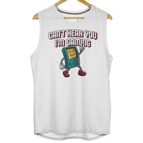 Cant Hear You Im Gaming Introvert Gamer Antisocial Raglan Baseball Tee Unisex Tank Top - Raresse