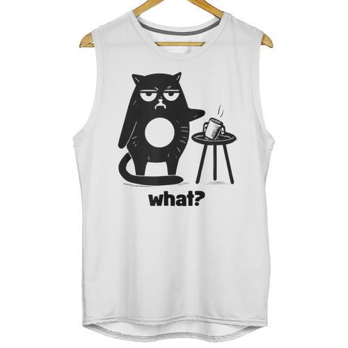 Cat What Humor Introvert Anti-Social Unisex Tank Top - Raresse