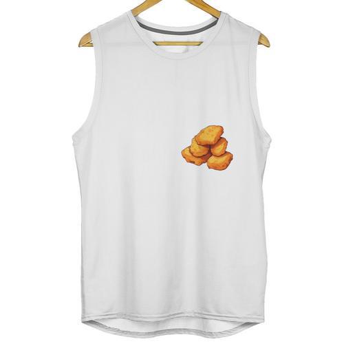 Chicken Nugget Saying Introvert Nuggie Foodie Food Unisex Tank Top - Raresse