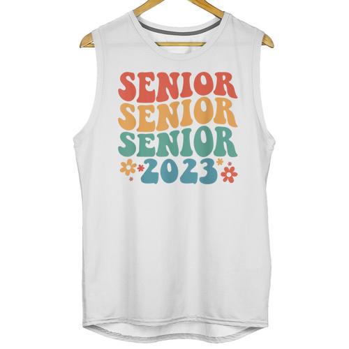 Class Of 2023 Senior 2023 Graduation Retro Seniors Unisex Tank Top - Best Gift Smart
