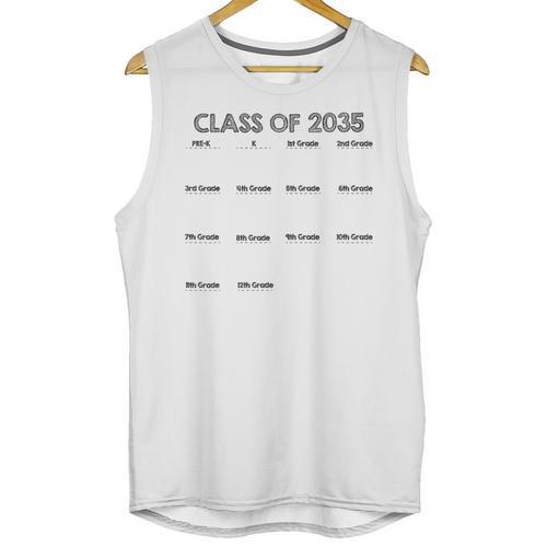 Class Of 2035 Handprint Graduation Unisex Tank Top - Best Gift Smart