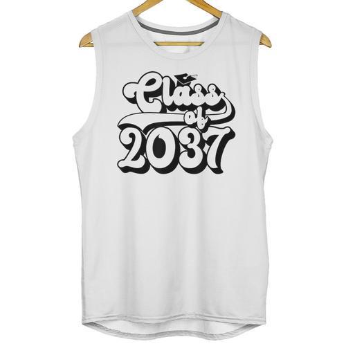 Class Of 2037 Senior Retro 2037 Grad Graduate Graduation Unisex Tank Top - Best Gift Smart