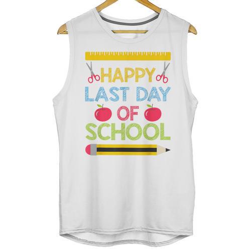 Cool Stylish Happy Last Day Of School Shirt Graduation Unisex Tank Top - Best Gift Smart