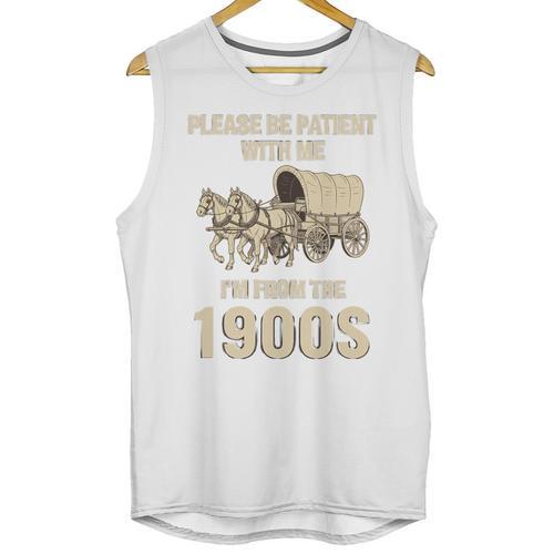 Country Please Be Patient With Me I'm From The 1900s Vintage Premium Tri-Blend Unisex Tank Top - Figerry