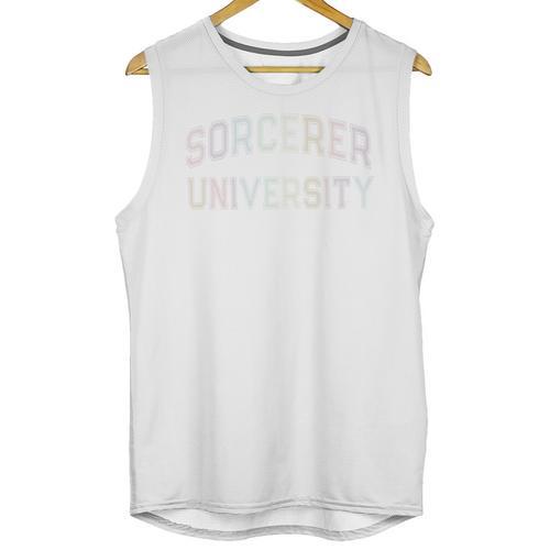 Crazy Sarcastic SORCERER UNIVERSITY Introvert Anti Social Unisex Tank Top - Raresse