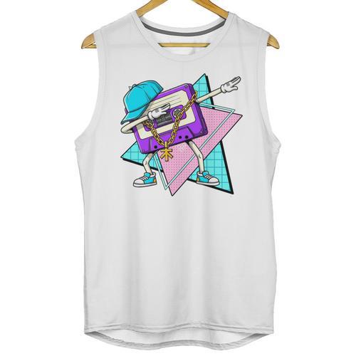 Dabbing Cassette Tape 70s 80s 80s Outfit Nostalgia Unisex Tank Top - Figerry