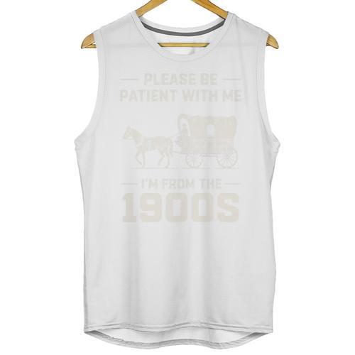 Dad Please Be Patient With Me I'm From The 1900s Vintage Premium Tri-Blend Unisex Tank Top - Figerry