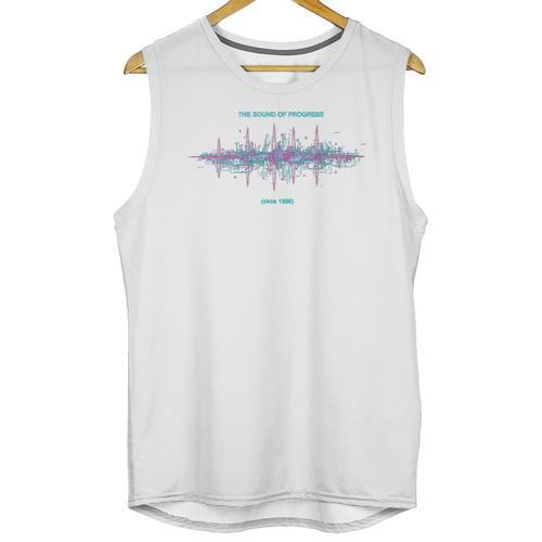 DIAL UP Modem Sound Of Progress 1996 Gen X Tech Nostalgia Premium Tri-Blend Unisex Tank Top - Figerry