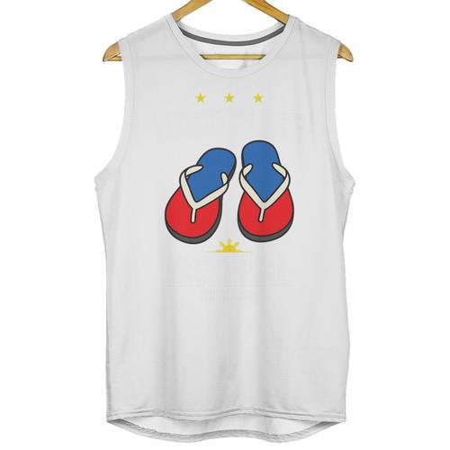 Discipline Arsenal Pinoy Nostalgia Filipino Tsinelas Premium Tri-Blend Unisex Tank Top - Figerry