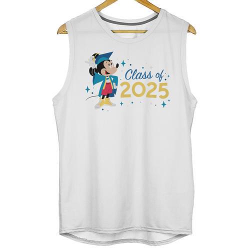 Disney Mickey Mouse Cap & Gown '25 Graduation Class Of 2025 Premium Tri-Blend Unisex Tank Top - Best Gift Smart
