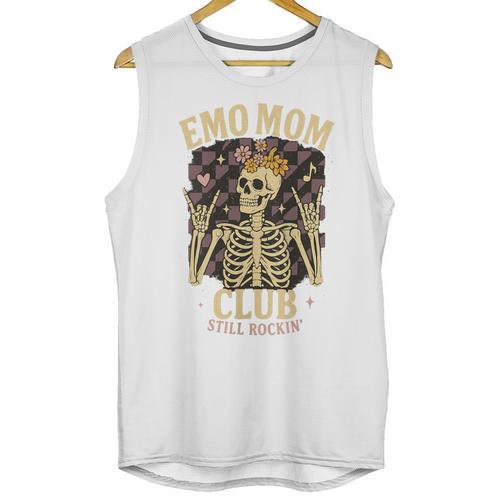 Emo Mom Club Still Rockin Skeleton Nostalgia Women Mother Unisex Tank Top - Figerry