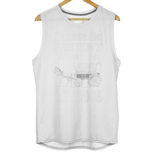 Endearing Wagon Humor Please Be Patient I'm From The 1900s Premium Unisex Tank Top - Figerry