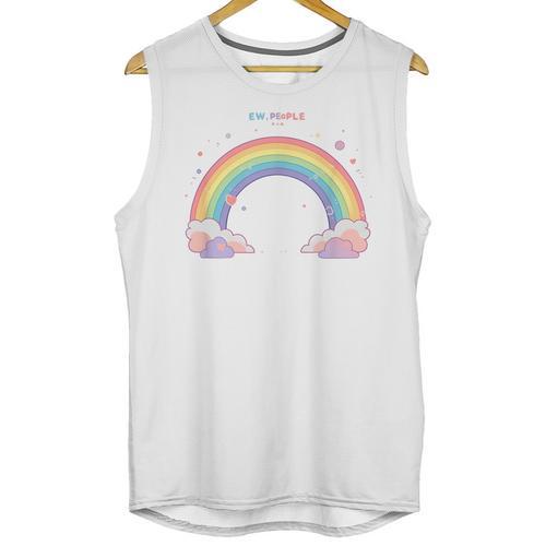 Ew People Antisocial Introvert Kawaii Sarcastic Unisex Tank Top - Raresse
