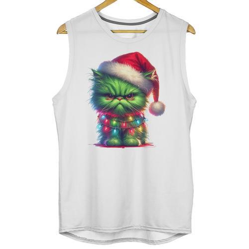 Ew People Meowy Cat Christmas Introvert Men Women Unisex Tank Top - Raresse
