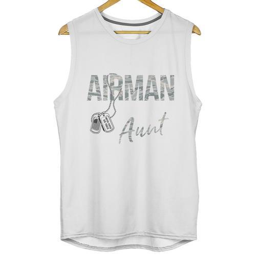 My Favorite Airman Calls Me Aunt US Air Force Graduation Unisex Tank Top - Best Gift Smart