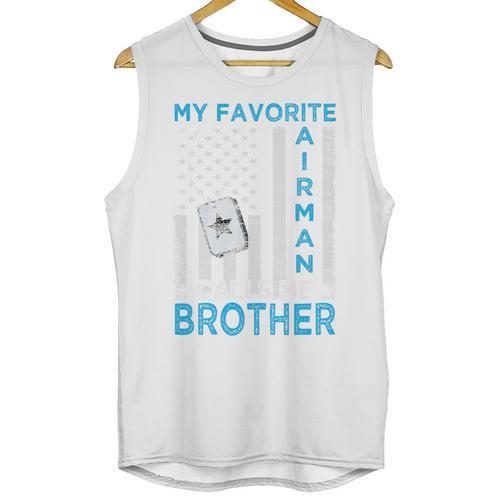 My Favorite Airman Calls Me Brother Airman Graduation Premium Tri-Blend Unisex Tank Top - Best Gift Smart