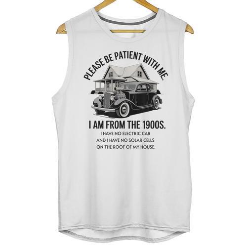 Forgive Me I'm From The 1900s No E-Car No SolarCells Unisex Tank Top - Figerry