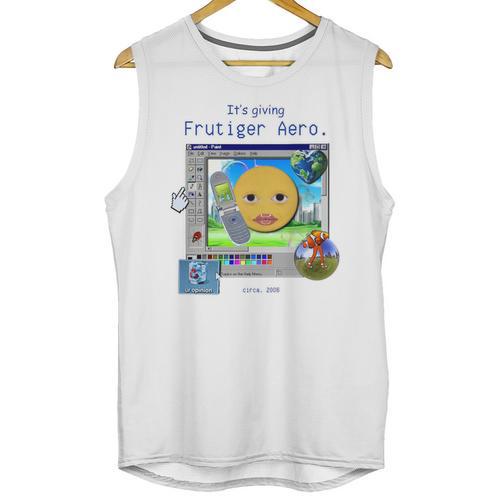 Frutiger Aero Y2K Meme Graphic 2000s Nostalgia Premium Unisex Tank Top - Figerry