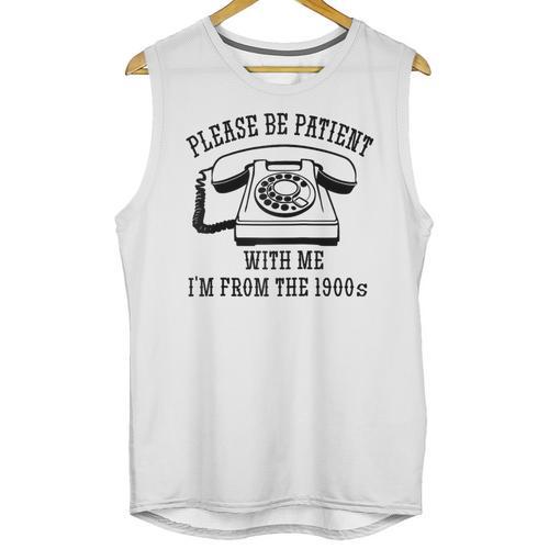 Funny Slogan Patient I'm From The 1900s Raglan Baseball Tee Unisex Tank Top - Figerry