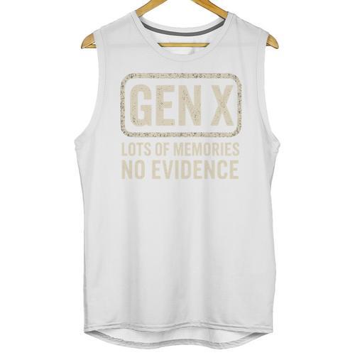 Gen X Lots Of Memories No Evidence Retro Nostalgia Unisex Tank Top - Figerry