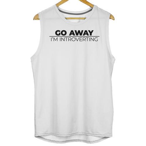 Go Away I'm Introverting Unisex Tank Top - Raresse