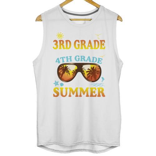 Goodbye 3rd Grade Graduation To 4th Grade First Summer Beach Unisex Tank Top - Best Gift Smart