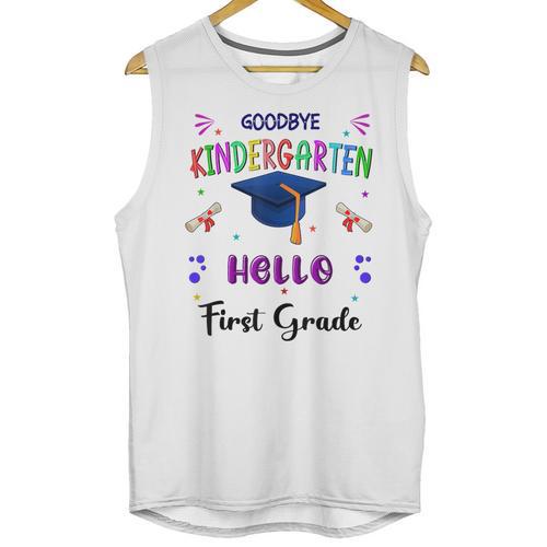 Goodbye Kindergarten Graduation Class 2025 1st Grade Kids Unisex Tank Top - Best Gift Smart