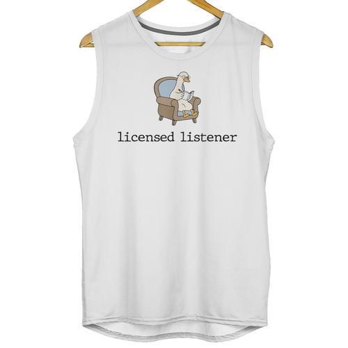 Goose Licensed Listener Psychology School Graduation Unisex Tank Top - Best Gift Smart