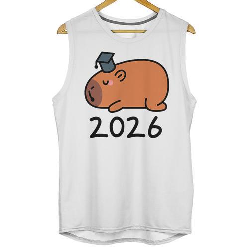 Grad Class Of 2026 Capybara Graduation Graduated Kids Unisex Tank Top - Best Gift Smart