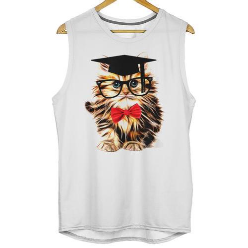 Graduation Cat Class Of 2023 Unisex Tank Top - Best Gift Smart