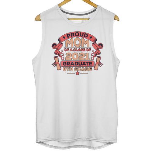 Graduation Proud Mom Of 8th Grade Graduate Unisex Tank Top - Best Gift Smart