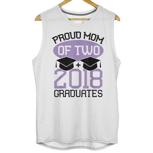 Graduation Shirt For Mom Of Twins Proud Mom Twins Tee Unisex Tank Top - Best Gift Smart