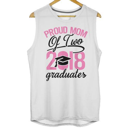 Graduation Shirt For Mom With Twins Proud Mom Of Two Unisex Tank Top - Best Gift Smart