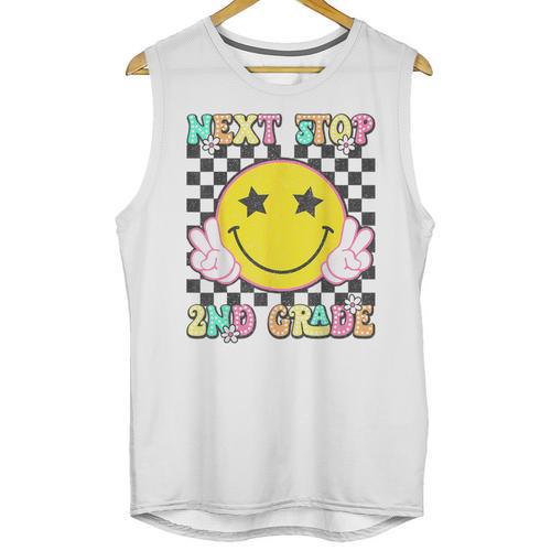 Groovy Next Stop 2nd Grade 1st Grade Graduation 2025 Unisex Tank Top - Best Gift Smart