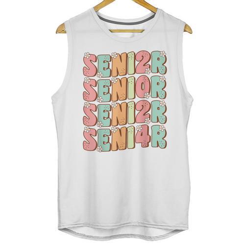 Groovy Senior Graduation Cute Groovy Senior Class Of 2024 Unisex Tank Top - Best Gift Smart
