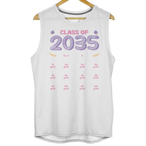 Grow With Me Graduation First Day Of School Class Of 2035 Unisex Tank Top - Best Gift Smart