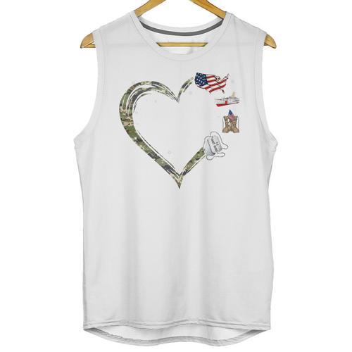 Heart Coast Guard Wife Coast Guard Graduation Wife USCG Wife Unisex Tank Top - Best Gift Smart