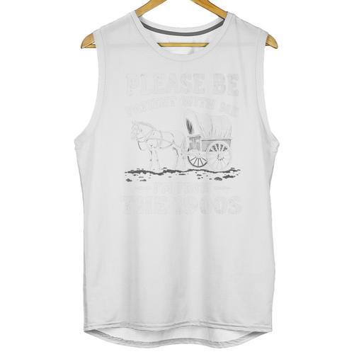 Heartwarming Wagon Please Be Patient I'm From The 1900s Premium Unisex Tank Top - Figerry
